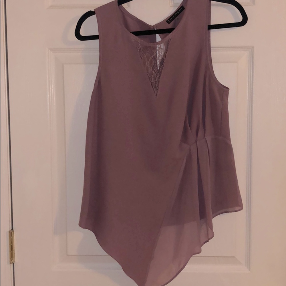 Mauve Sleeveless Blouse